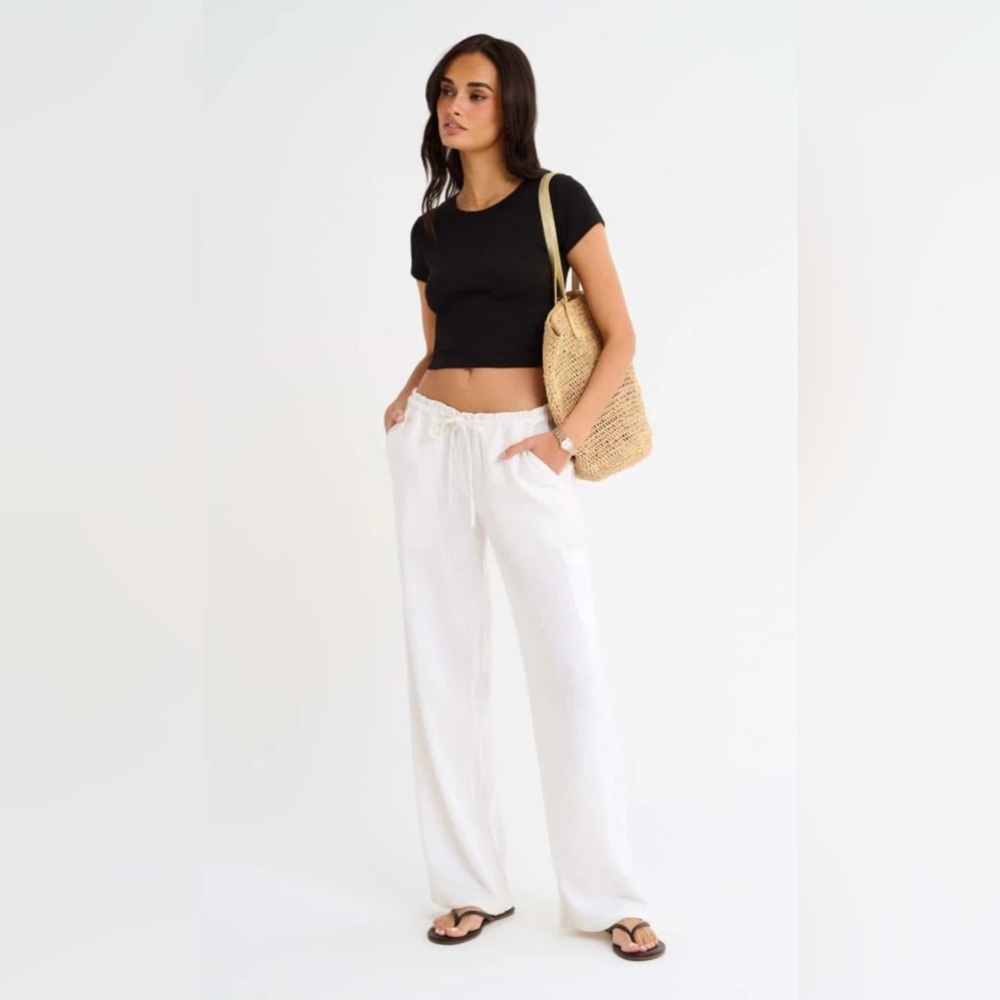 Rumored “High Fidelity” Cream Linen Pants